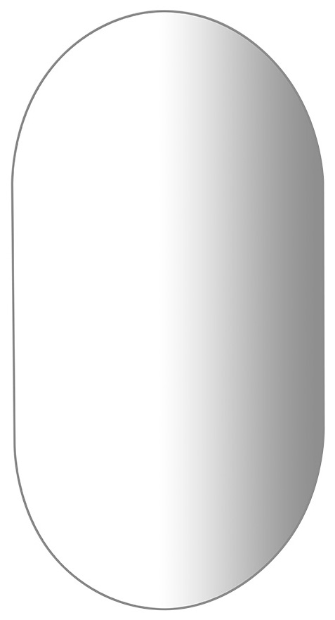 VORA zrcadlo s broušenou hranou oválné 50x85cm, CU free 22504