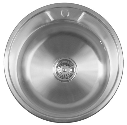 Nerezový vestavný dřez kulatý 51x18cm AQ051B