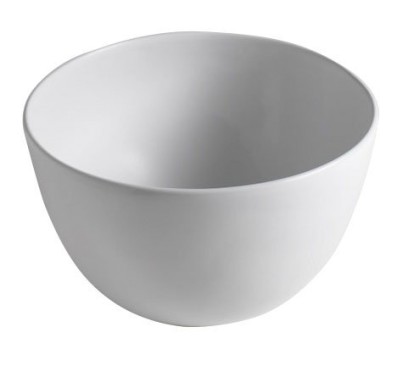 DOME keramické umyvadlo na desku vysoké, Ø 45,5cm, bílá WH030