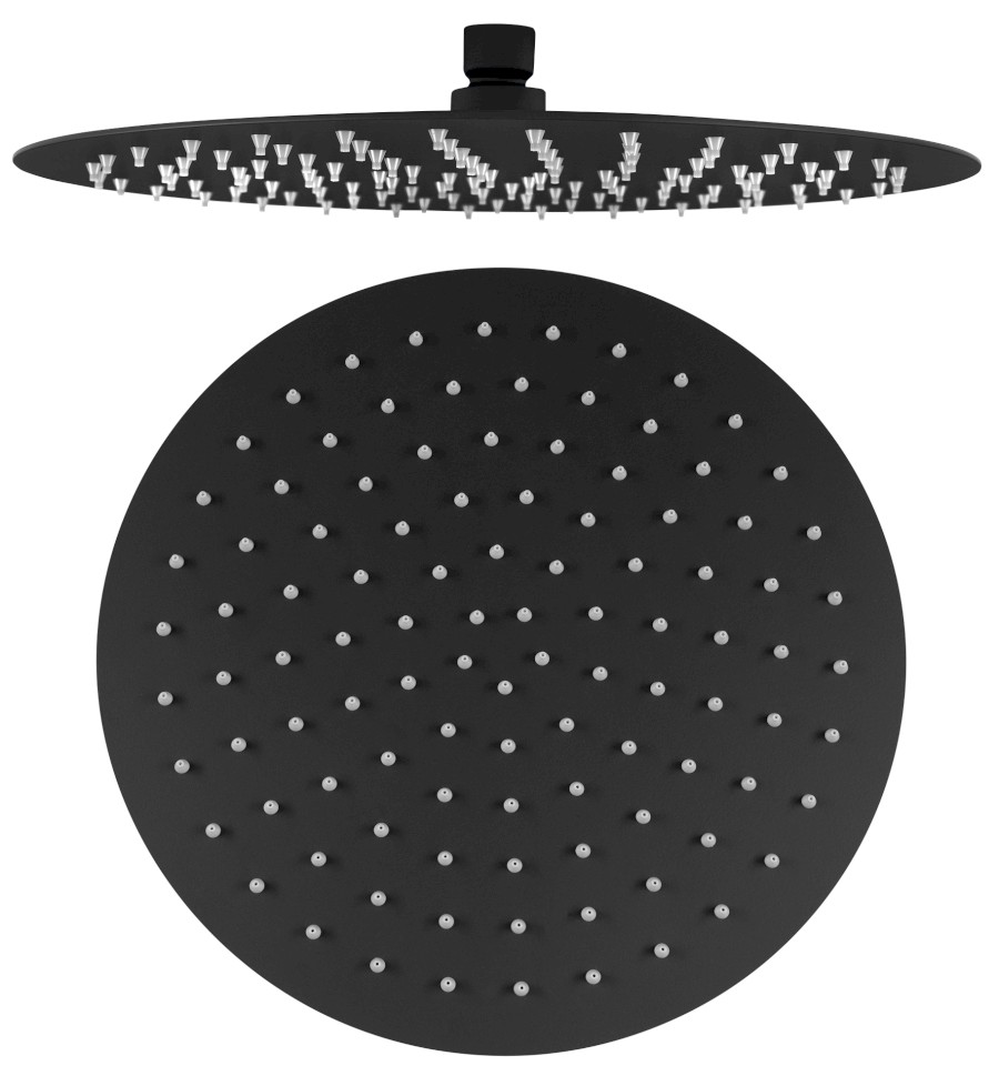 SLIM hlavová sprcha, průměr 300mm, černá mat MS573B