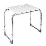 HANDICAP koupelnová stolička, výškově nastavitelná, chrom/bílá A172101