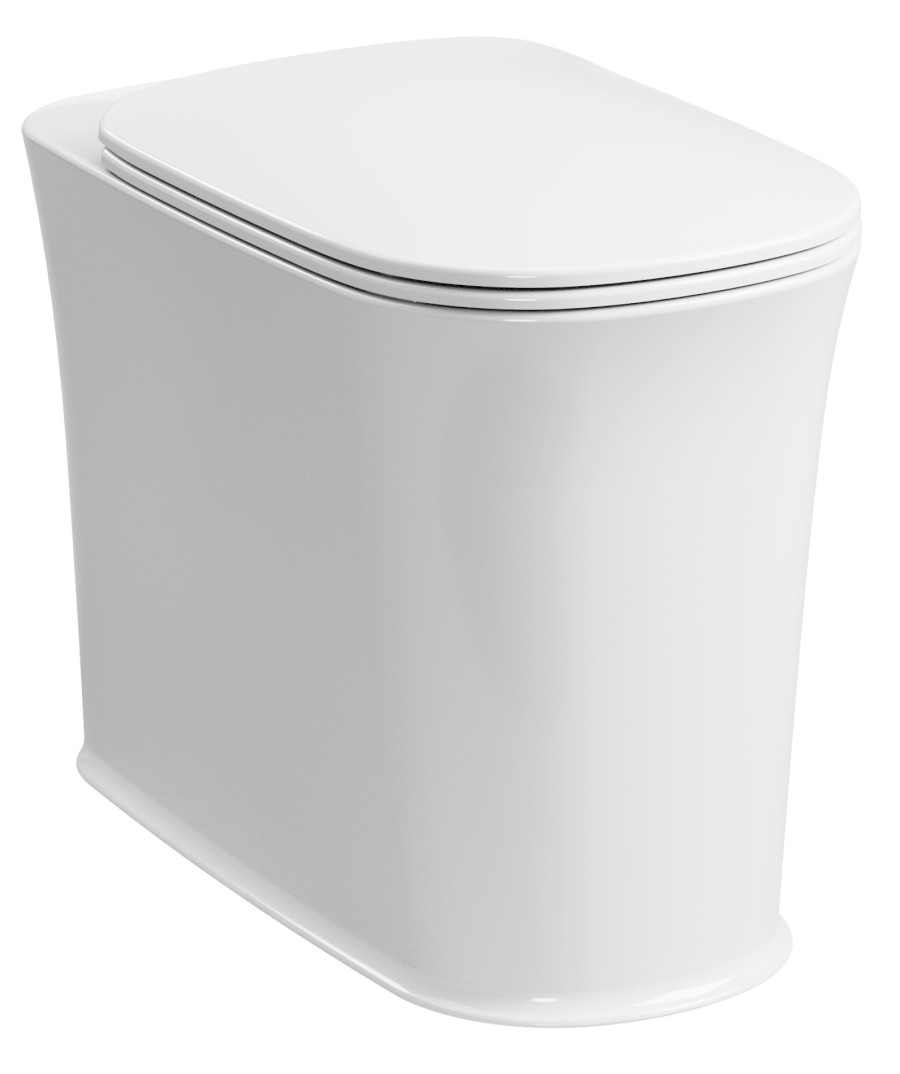 561801 (61910) THE NEW YORKER WC mísa stojící, 36,5x60cm, spodní/zadní odpad, bílá 561801