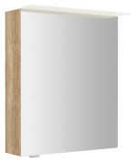 LX060-0022 (50636) LINEX galerka s LED osvětlením, 60x70x15cm, levá/pravá, dub alabama LX060-0022