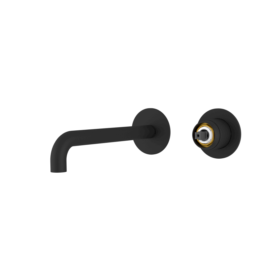 UT018B-1 (57382) ULTRAMIX tělo podomítkové dvouprvkové umyvadlové baterie, hubice 20cm, černá mat UT018B-1