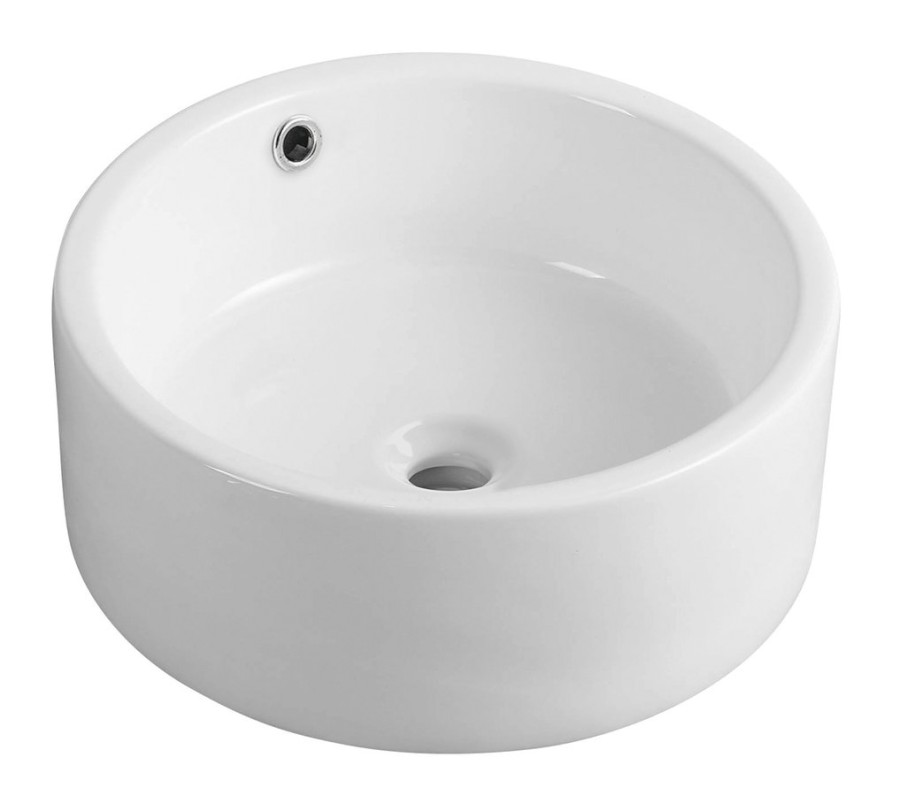 Keramické umyvadlo na desku Ø 42cm, bílá 49414