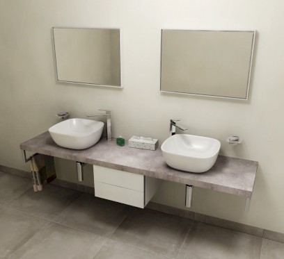 AVICE deska pod umyvadlo 250x50cm, tl.5cm, cement AV257