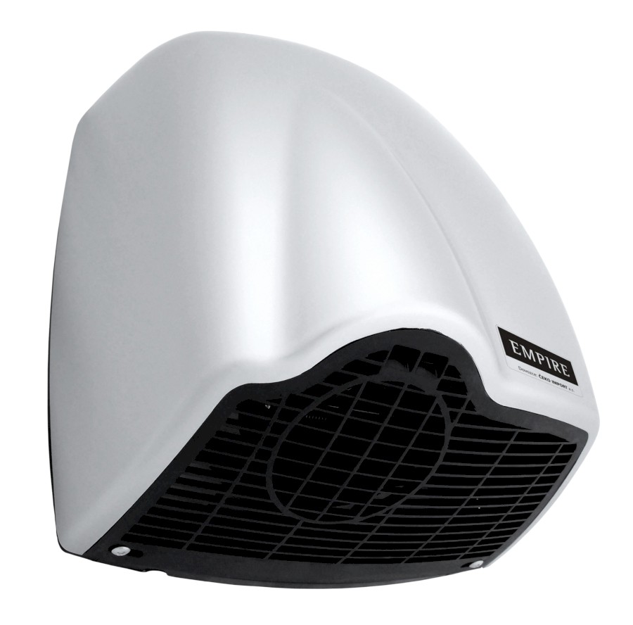 9813 (58478) EMPIRE U-NIK AUTOMATIC bezdotykový tryskový osoušeč rukou 230 V, 1850 W, 262x305x165mm, ABS plast, stříbrná mat 9813