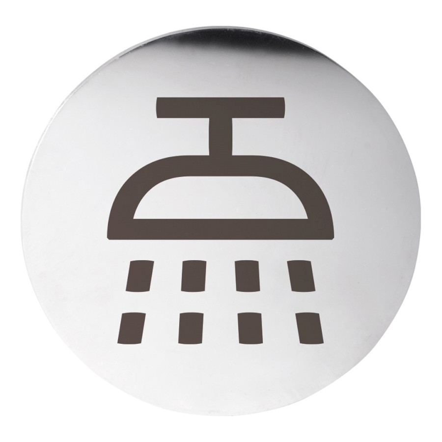 Cedule sprcha Ø 75mm, nerez mat XP115