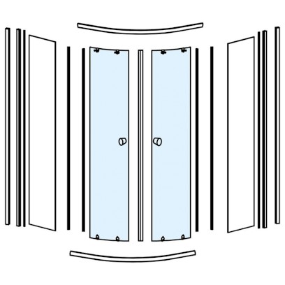 Sklo pro HLS800Y, pohyblivá část NDHLS800Y-2
