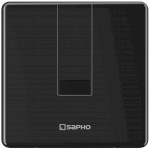 Podomítkový automatický splachovač pro urinál 6V (4xAA), černá PS006B