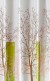 Sprchový závěs 180x180cm, polyester, bílá/zelená, strom ZP009/180