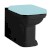 WALDORF WC kombi mísa 40x68cm, spodní/zadní odpad, černá mat 411731