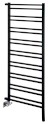 METRO SPACE otopné těleso 550x1430 mm, do prostoru, černá mat IR438B