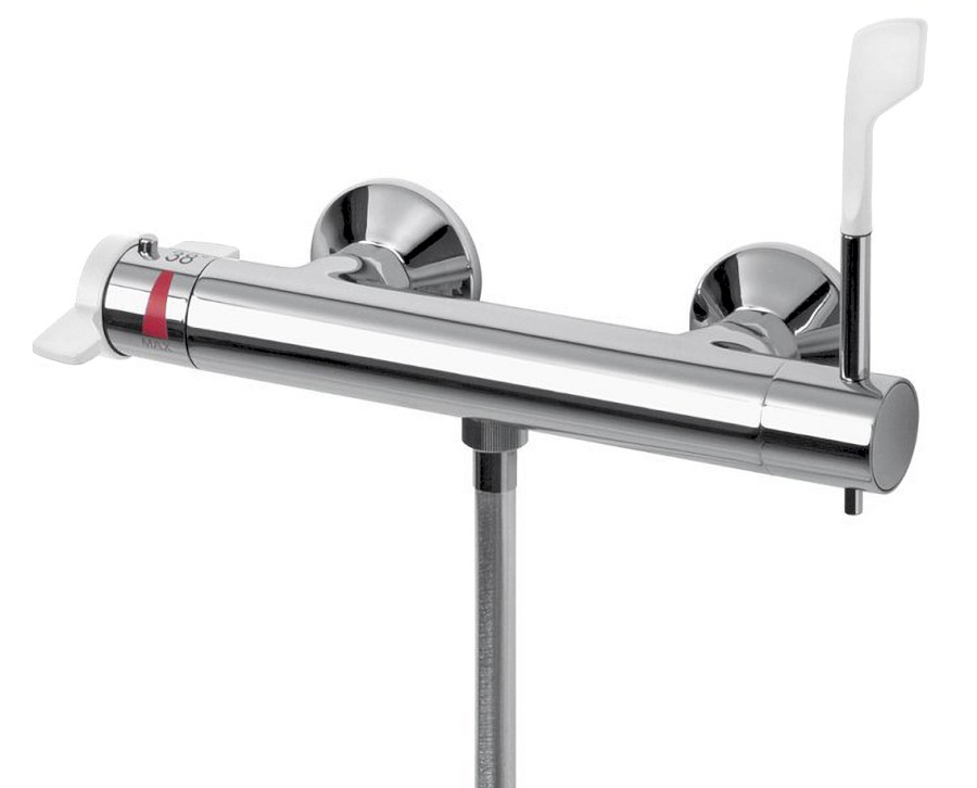LEA nástěnná sprchová termostatická baterie, lékařská páka, chrom LE245