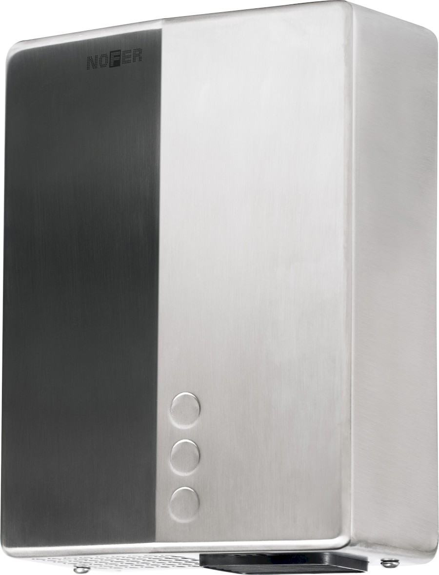 BIGFLOW EVO bezdotykový elektrický osoušeč rukou 220-240V, 2050W, 218x284x102mm, nerez mat 01481.S