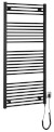 DIRECT-E elektrické otopné těleso rovné 600x1320 mm, 600 W, černá ILE36TB