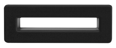 Krytka přepadu umyvadla, černá mat AT612