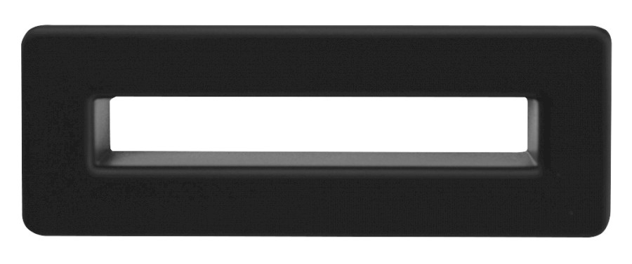 Krytka přepadu umyvadla, černá mat AT612