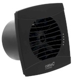 01202200 (57451) UC-10 TH koupelnový ventilátor axiální s automatem, 8W, potrubí 100mm, černá 01202200