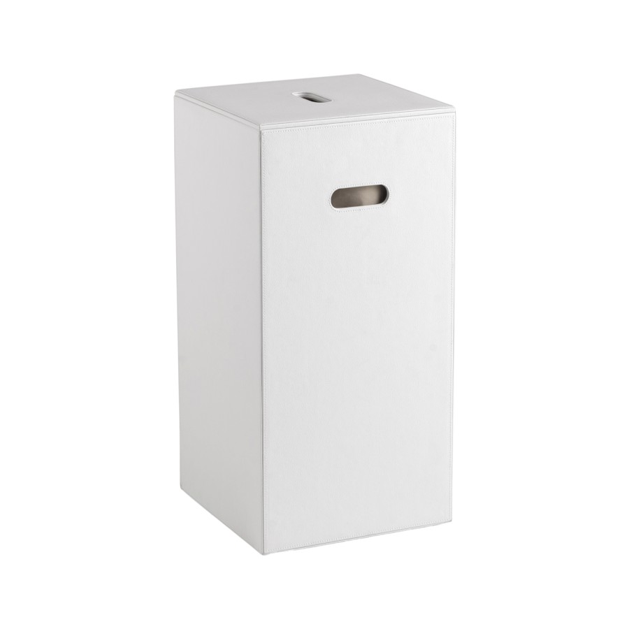 103602 (58970) LUXURY koš na prádlo 30x61,8x30cm, bílá 103602