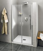ZOOM sprchové dveře dvojkřídlé 1200mm, čiré sklo ZL1712