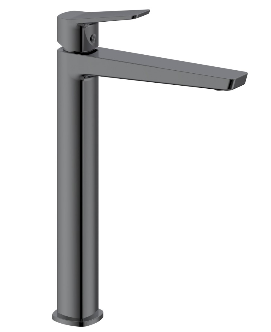 FY006GM (60717) FLERY stojánková umyvadlová baterie vysoká, gun metal FY006GM