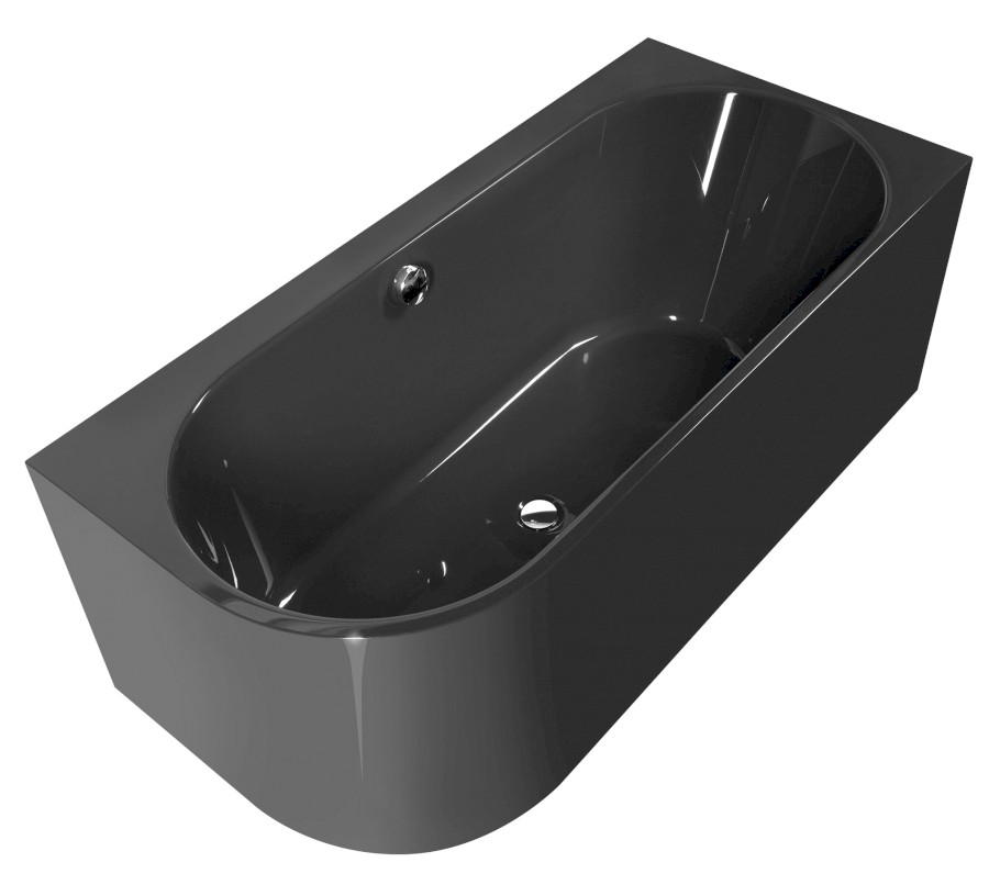 34611M.30 (58638) ASTRA R MONOLITH asymetrická vana 160x75x60cm, šedá 34611M.30