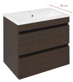 EZ592-1616 (60271) EZARA umyvadlová skříňka 58x54x39cm, borovice rustik EZ592-1616