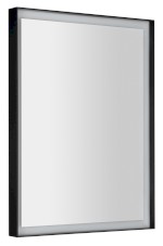 SORT zrcadlo s LED osvětlením 60x80cm, senzor, 2700-6500K, černá mat ST080S