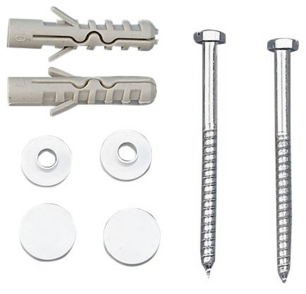 MAK10 kotvící sada pro WC mísy, vrut 6,0x80, bílá 40024