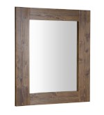 BA058S (50713) BRAND zrcadlo v dřevěném rámu 60x80cm, mořený smrk BA058S