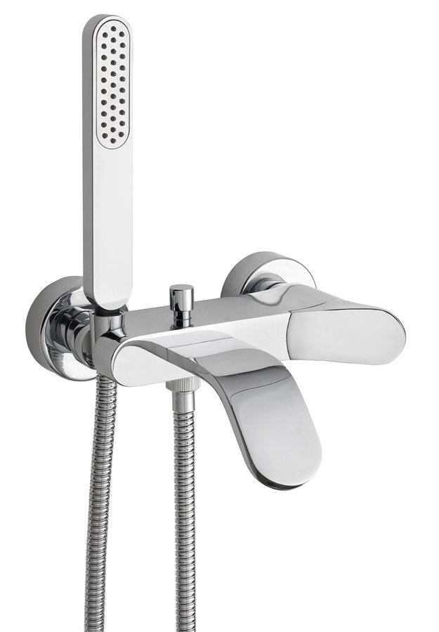 BÉK nástěnná vanová baterie kompletní, chrom 13008