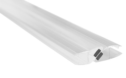 Magnetické těsnění 45° 8/8mm skla MAG01-8