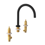 UT017B-1 (57381) ULTRAMIX tělo tříprvkové stojánkové umyvadlové baterie, černá mat UT017B-1