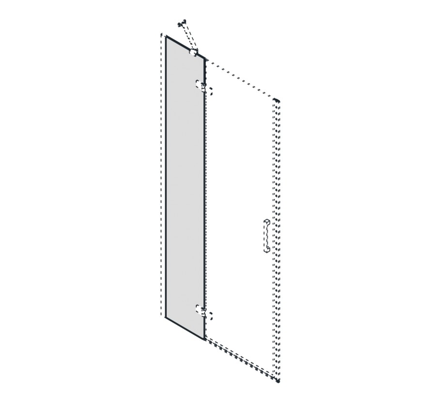 GT1111C (56306) TRINITY fixní díl dveří 1100mm, sklo čiré GT1111C