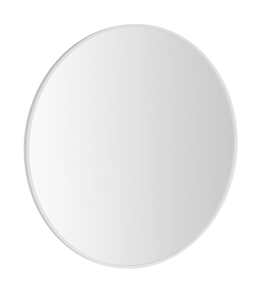 NOTION SLIM kulaté zrcadlo v rámu ø 60cm, bílá mat NT600W
