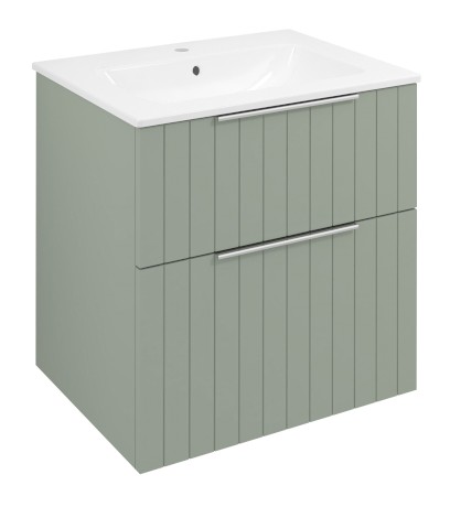 CIRASA STRIP umyvadlová skříňka 59,2x64x46cm, verde CR601-4444S