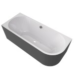 VIVA L MONOLITH asymetrická vana 170x75x60cm, bílá/carina 70119M.41