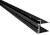 EASY BLACK stěnový profil pro pevné sklo, 1900mm NDAE419B