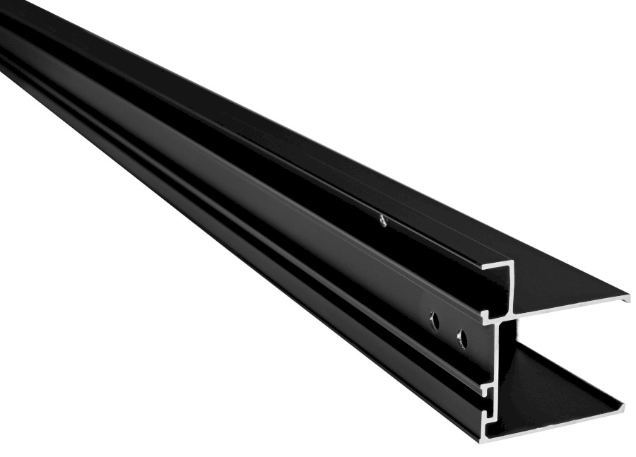 EASY BLACK stěnový profil pro pevné sklo, 1900mm NDAE419B