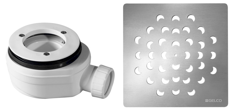 KSM104CH-SN90 (59725) Vaničkový sifon, průměr otvoru 90 mm, DN40, krytka chrom KSM104CH-SN90