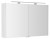 LUCIE galerka s LED osvětlením, 106x70x17cm, bílá LU105-0030