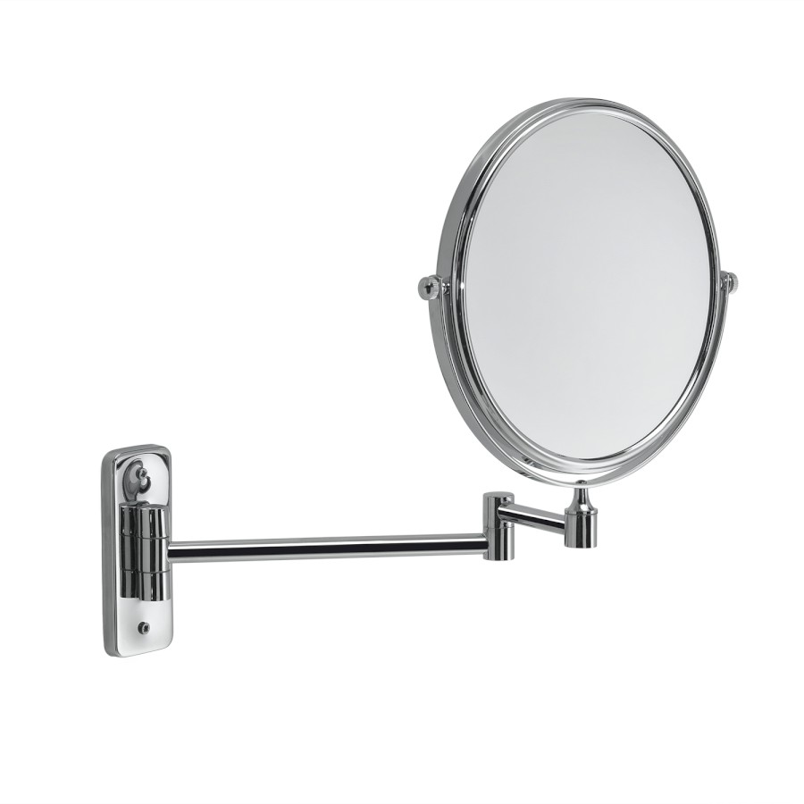 CO202413 (58947) GAIA kosmetické zrcátko závěsné, Ø 180mm, oboustranné, chrom CO202413