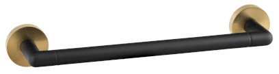 LARISSA držák ručníků 300mm, černá/zlato mat WS009BG