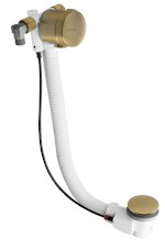 71684GB (50849) Vanová souprava s napouštěním, bovden, délka 575mm, zátka 72mm, zlato mat 71684GB