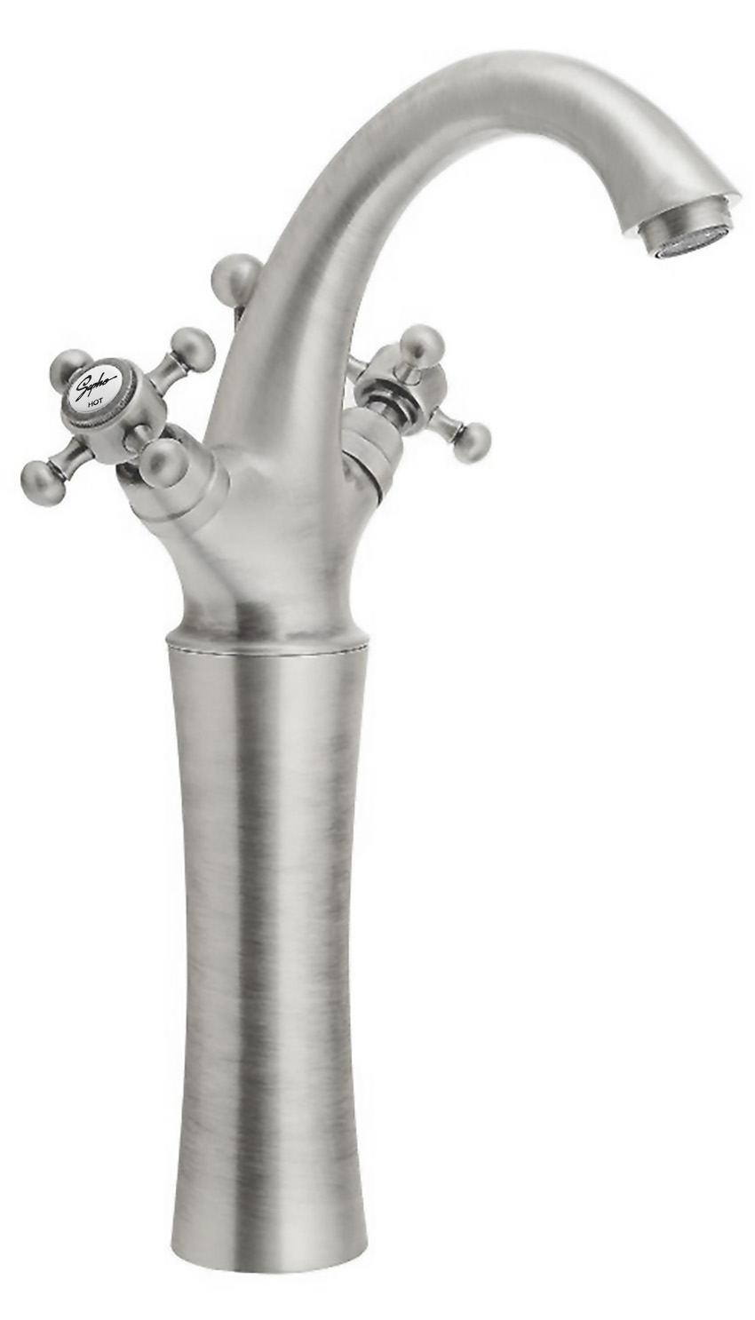 3278L (34751) ANTEA stojánková umyvadlová baterie vysoká s výpustí, výška 300mm, nikl 3278L