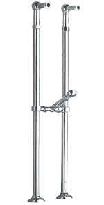 ANTEA připojení pro instalaci vanové baterie do podlahy (pár), chrom 9841