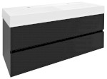 DT120-3434 (52698) ODETTA umyvadlová skříňka 118x50x43,5cm, antracit matný DT120-3434