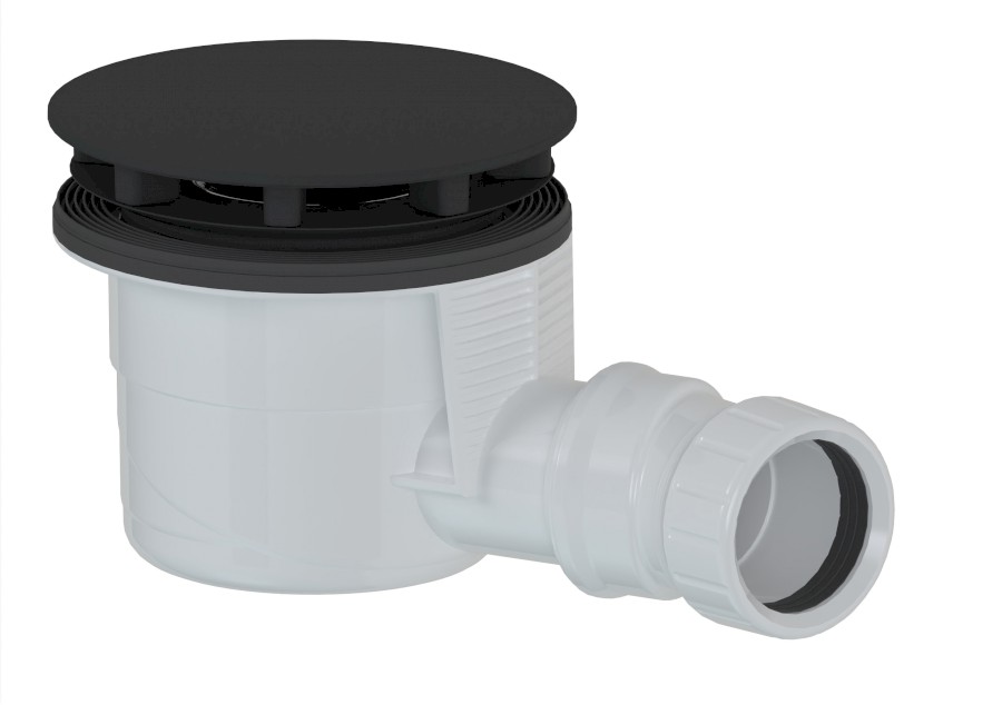 17911B (59134) Vaničkový sifon, průměr 90mm, DN40, krytka černá mat 17911B