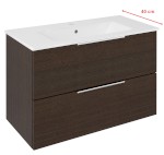 CR792-1616 (59311) CIRASA umyvadlová skříňka 78x54x39cm, borovice rustik CR792-1616